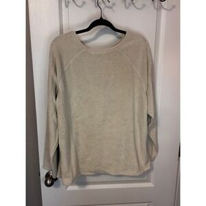 d. co denim company long sleeve textured knit top women's size XL